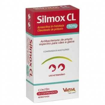 SILMOX CL 150MG C/ 10 COMP