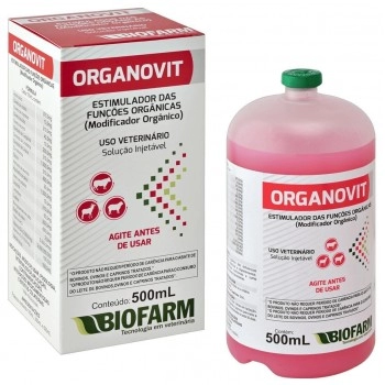 Organovit 500ml Suplemento Aminoácidos Vitaminas Metabolismo - Biofarm