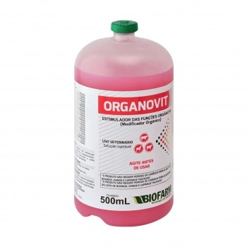Organovit 500ml Suplemento Aminoácidos Vitaminas Metabolismo - Biofarm