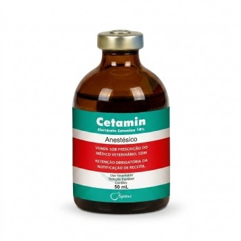 Cetamin 10% Anestésico Injetável 50mL - Syntec