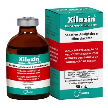 Xilazin Sedativo Injetável 50mL Xilazina 2% - Syntec