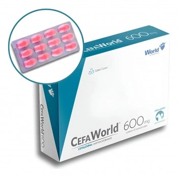 Cefaworld (Cefalexina) 600mg - Caixa com 12 Comprimidos