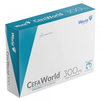 Cefaworld (Cefalexina) 300mg - Caixa com 12 Comprimidos