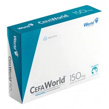 Cefaworld (Cefalexina) 150mg - Caixa com 12 Comprimidos