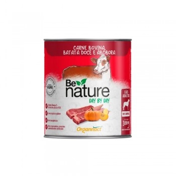 Alimento Natural Be Nature Day By Day para Cães Adultos Sabor Carne 300g - Organnact