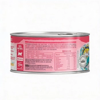 Alimento Natural Be Nature Day By Day para Gatos Adultos Sabor Atum 120g - Organnact