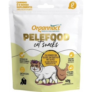 Suplemento Pelefood Cat Snacks para Gatos 40g - Organnact