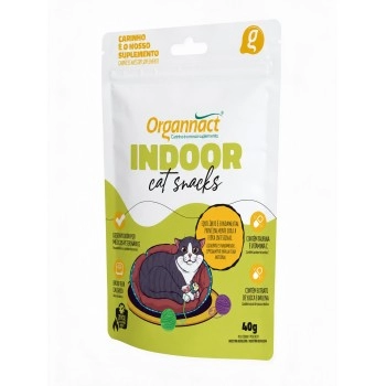 Suplemento Indoor Cat Snacks 40g - Organnact