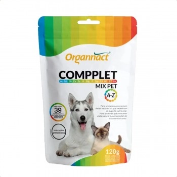 Suplemento Compplet Mix A-Z Cães e Gatos 120g - Organnact