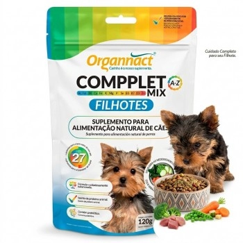 Suplemento Compplet Mix A-z Pó Cães Filhotes 120g - Organnact