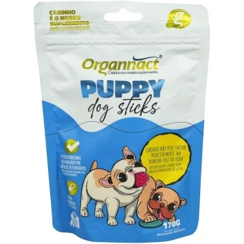 Suplemento Puppy Sticks para Cães 170g - Organnact