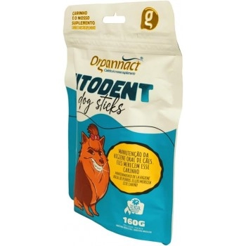 Suplemento Fitodent Dog Sticks para Cães 160G - Organnact