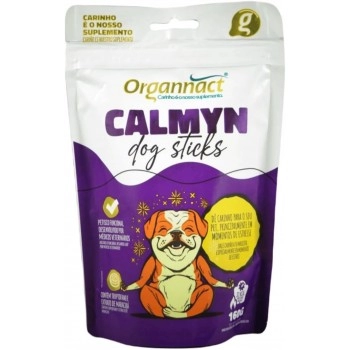 Suplemento Calmyn Dog Sticks Para Cães 160g - Organnact