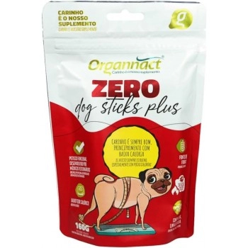 Suplemento Zero Dog Sticks Plus Para Cães 160g - Organnact