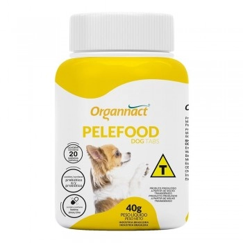 Suplemento Pelefood Dog Tabletes para Cães 40g - Organnact