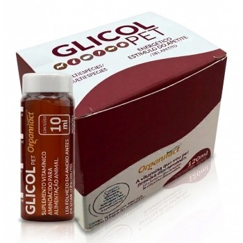 Suplemento Vitamínico Glicol Pet Display com 12 Unidades de 120ML- Organnact