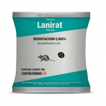 Raticida Lanirat™ Pellets Pacote 200g Com 10 Unidades - Elanco