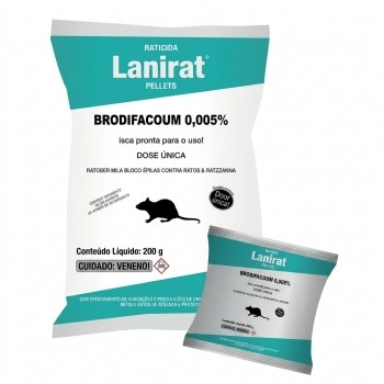 Raticida Lanirat™ Pellets Pacote 200g Com 10 Unidades - Elanco