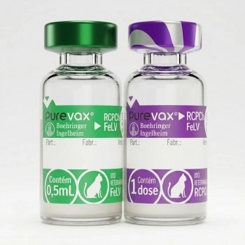 Vacina Purevax RCPCh FeLV Injetável 0,5mL 10 Doses - Boehringer