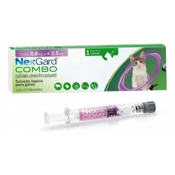 NexGard Combo Antiparasitário para Gatos 0,8kg a 2,5kg - Boehringer