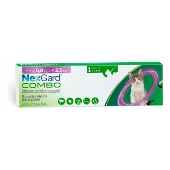 NexGard Combo Antiparasitário para Gatos 0,8kg a 2,5kg - Boehringer