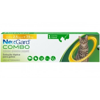 NexGard Combo Antiparasitário para Gatos 2,5kg a 7,5kg - Boehringer