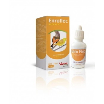 Enro Flec Antibiótico Para Pássaros 10ml - Vansil