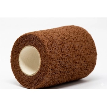 Bandagem Látex Elástica 10cm x 4,5m Marrom Hoppner