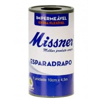 Esparadrapo Impermeável 100% Algodão 10cm x 4,5m - Missner