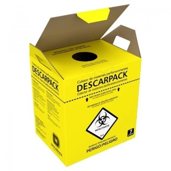 Caixa Coletora de Material Perfurocortante 7 Litros Descarpack