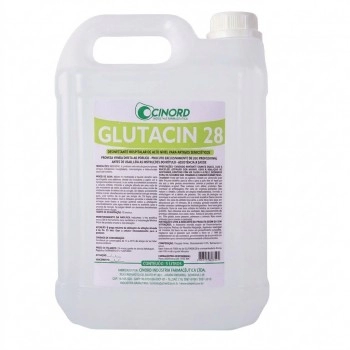 Desinfetante Hospitalar Glutacin 2% 28 Dias 5 Litros - Cinord