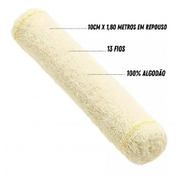 Atadura de Crepe 13 Fios 10cm x 1,8m com 12 Unidades Cremer