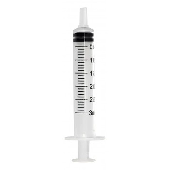 Seringa 3mL Descartável Bico Slip sem Agulha - BD