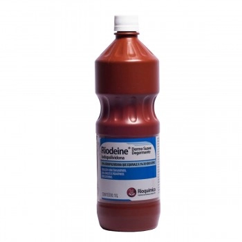 Iodopolividona Solução com Tensoativos Riodeine Degermante 1 Litro Rioquímica
