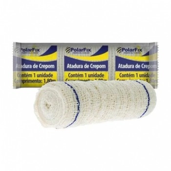 Atadura de Crepe 13 Fios 25cm x 1,8m com 12 Unidades - PolarFix
