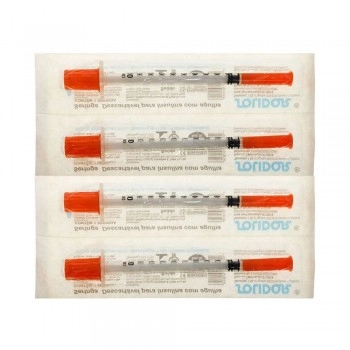 Seringa 1ml Estéril para Insulina com Agulha Fixa Solidor