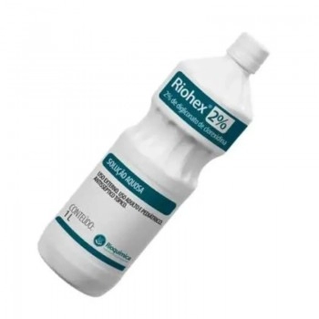 Gliconato de Clorexidina 0,2% Riohex Aquoso Antisséptico 1 Litro Rioquímica