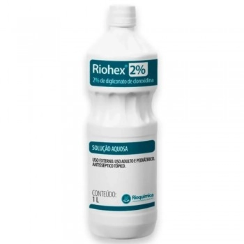 Gliconato de Clorexidina 0,2% Riohex Aquoso Antisséptico 1 Litro Rioquímica