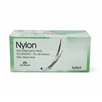 Fio Nylon 3-0 Com Agulha 30mm - Technofio