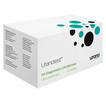 TESTE DIAGNOSTICO DIROFILARIOSE CX C/10 TEST - URANOTEST