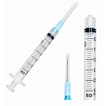 Seringa 3mL Luer Lock com Agulha 25x0,6mm - BD