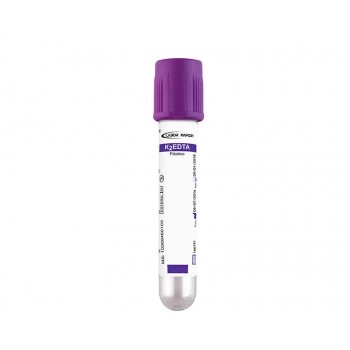 TUBO COLETA EDTA K3 4ML T/ROXA C/100UN (PLASTICO) - LABOR IMPORT