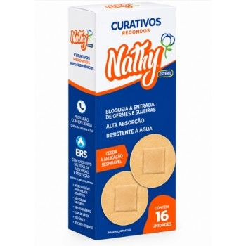 Curativo Bege Redondo caixa com 16 unidades - Nathy