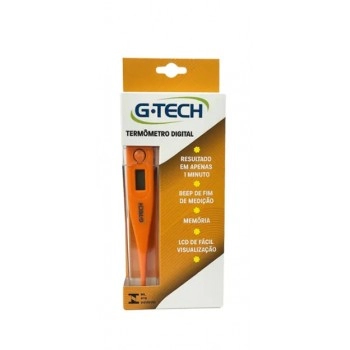 TERMOMETRO CLIN. DIG. LARANJA C/SELO - G-TECH