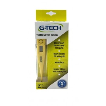 TERMOMETRO CLIN. DIG. AMARELO C/SELO - G-TECH
