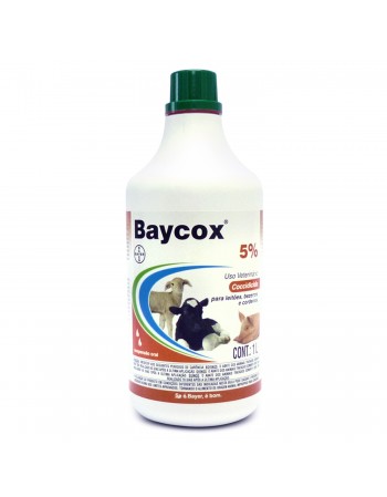 Baycox 5% Suspensão Oral 1 Litro Tratamento de Coccidiose Elanco
