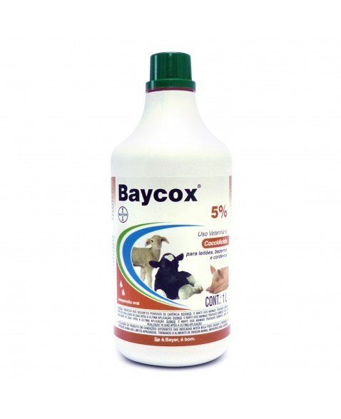 Baycox 5% Suspensão Oral 1 Litro Tratamento de Coccidiose Bayer Elanco