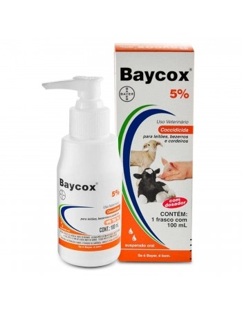 Baycox 5% Suspensão Oral 100ml Tratamento de Coccidiose Bayer Elanco