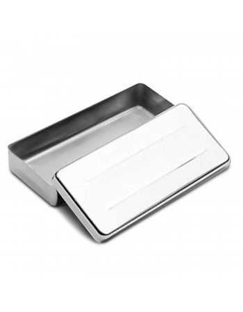 Estojo de Aço Inox Liso para Esterilização 22,5x10,5x3cm - Fava