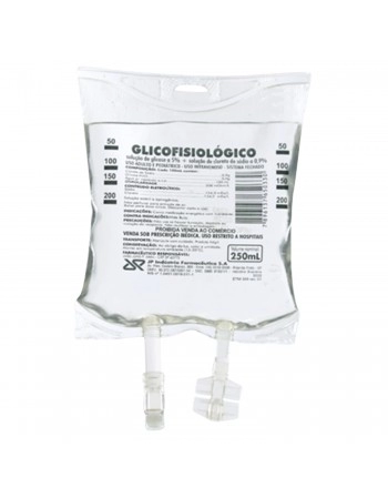 Bolsa de Soro Glicofisiológico 5% - 250mL - JP